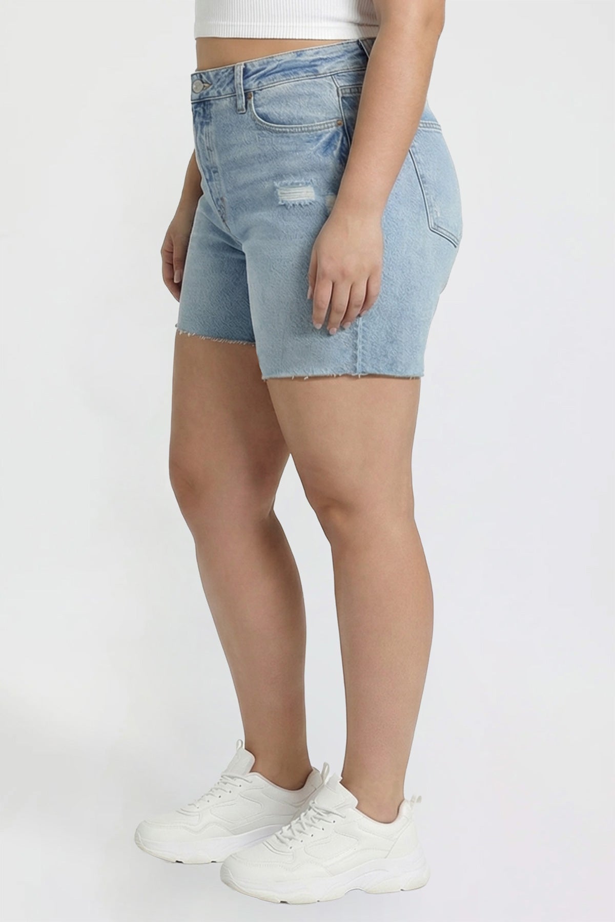Luxe Long Short with Raw Hem