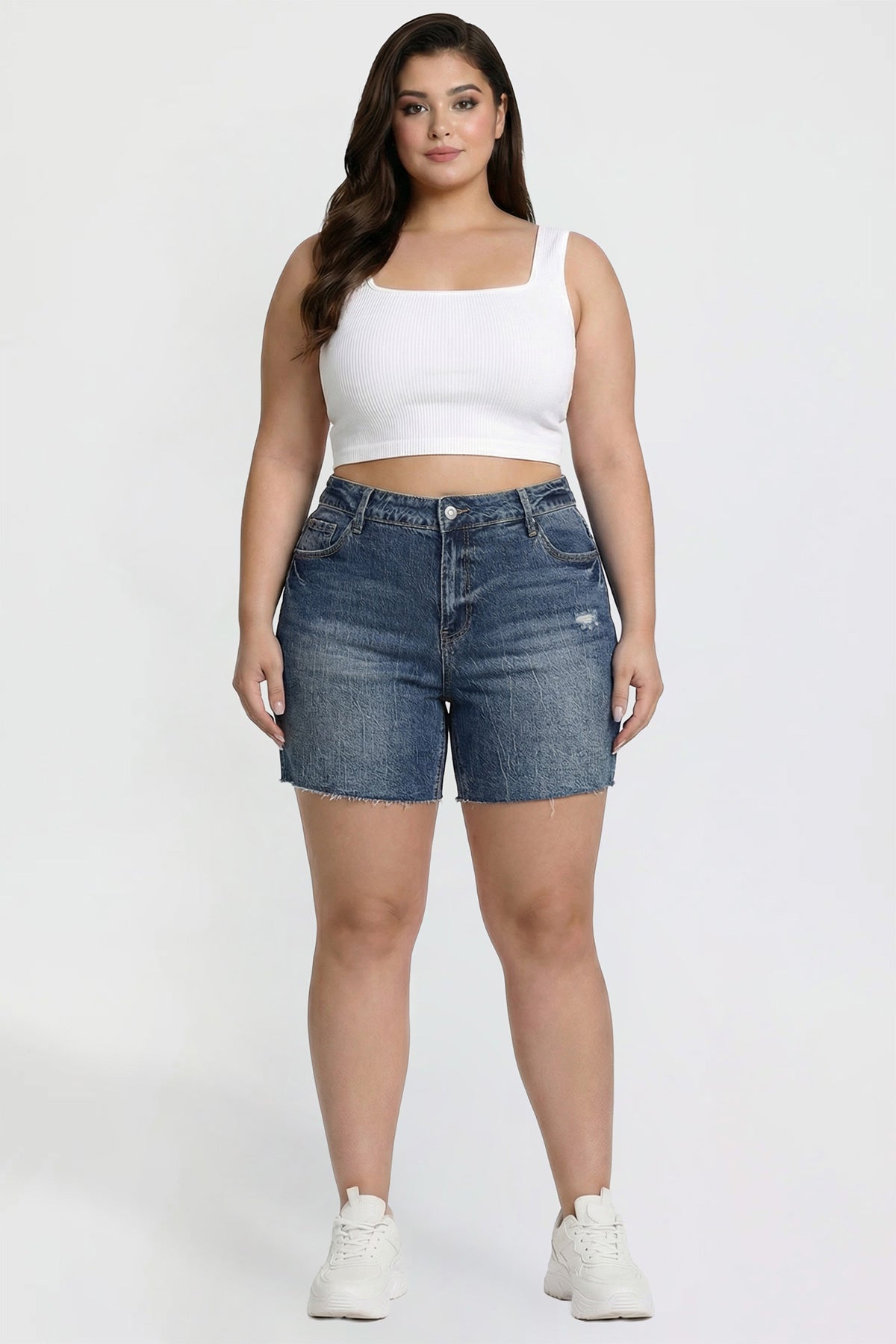 Luxe Long Short with Raw Hem