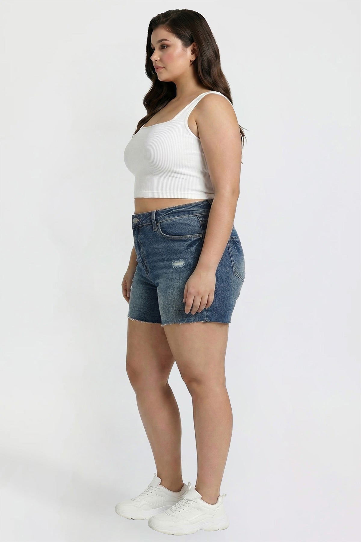 Luxe Long Short with Raw Hem