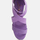Berries Elastic Strappy Block Heel Sandals