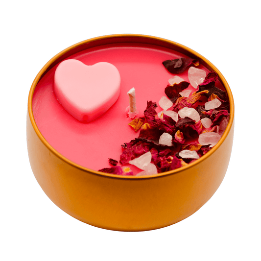Self-Love Crystal Candle