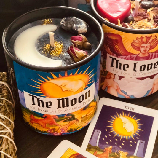 The Moon Tarot Candle