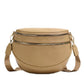 Sabrina Double Zip Leather Crescent Sling