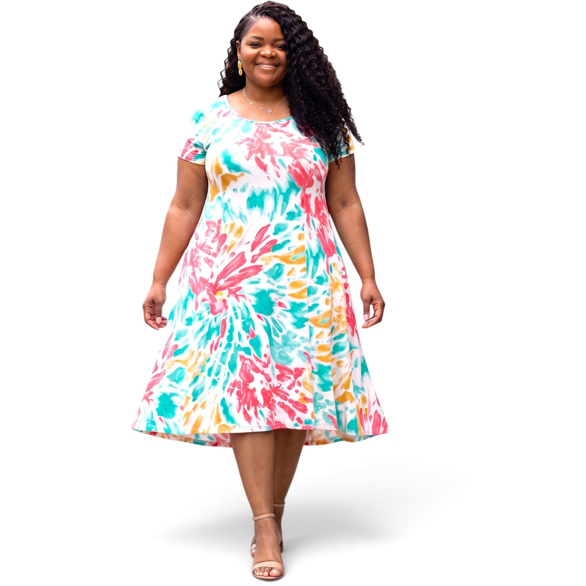 Blushed Midi Dress