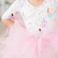 Fairy Princess 3/4 Sleeve Tutu Leotard