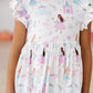 Fairy Princess Flutter Sleeve Twirl Dress
