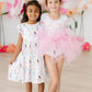 Fairy Princess Flutter Sleeve Twirl Dress