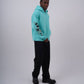 Floral Sleeve Embroidered Hoodie