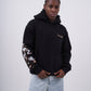 Floral Sleeve Embroidered Hoodie