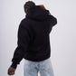 Floral Sleeve Embroidered Hoodie