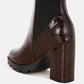 Foxy Faux Leather Croc Chelsea Boots