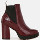 Foxy Faux Leather Croc Chelsea Boots