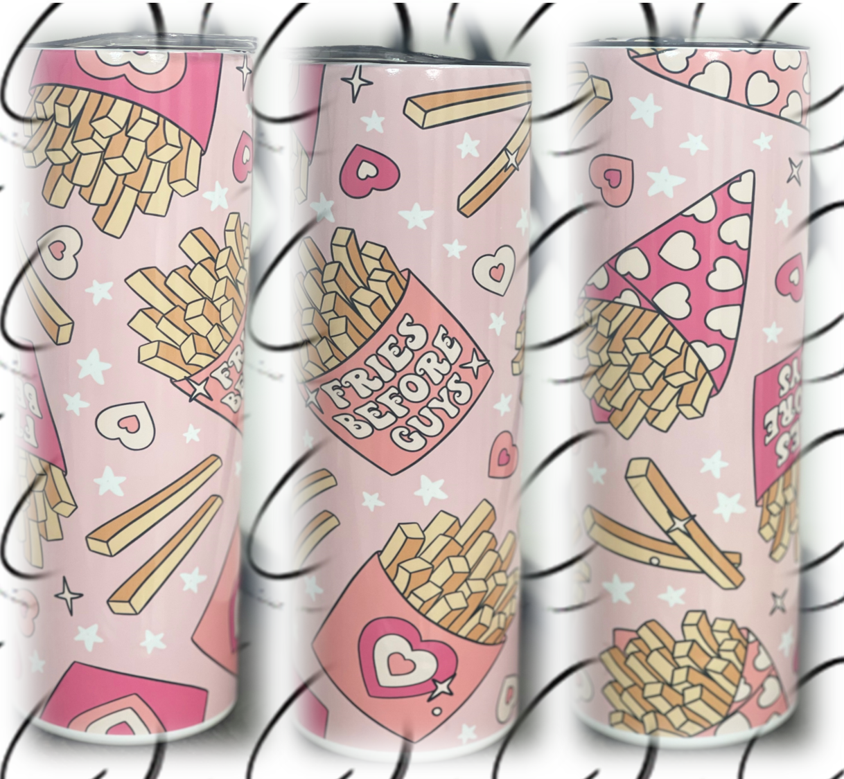 Fries Before Guys 20oz Skinny Tumbler