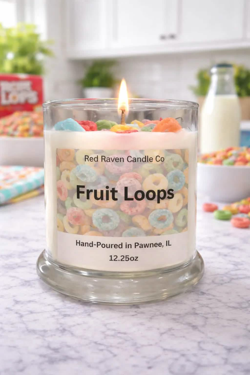 Fan Favorites Trio - Blueberry Waffle, Strawberry Shortcake & Fruit Loops Scented Dessert Candles