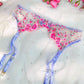 Fantasy Pink Bloom Embroidery Lingerie Set