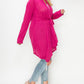 Tie Waist Magenta Cardigan
