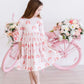 Fun & Flowers 3/4 Sleeve Pocket Twirl Dress