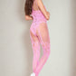 Faux Garter Net and Lace Bodystocking