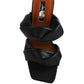 Glam Girl Twisted Strap Spool Heel Sandals