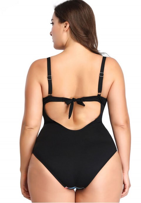 Floral Printed One Piece Swimsuit