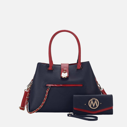 MKF Collection by Mia K. - Edith Vegan Leather Women Tote Bag With wallet
