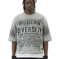 OBSIDIAN French Terry 3/4 Sleeve Crop Top Tee