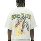 ALAN S/N Jersey 3/4 Sleeve Crop Top Tee