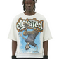 ALAN S/N Jersey 3/4 Sleeve Crop Top Tee
