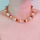 Golden Earth Gem Beaded Necklace – Warm-Toned Beads with Natural Elegance
