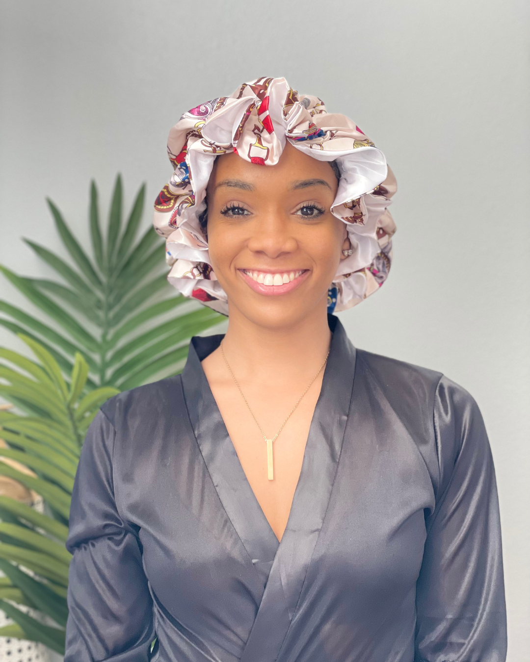 She Loves Pink All Satin Bonnet