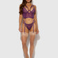 BIANCA STRAPPY LACE BUSTIER & THONG SET