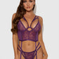 BIANCA STRAPPY LACE BUSTIER & THONG SET
