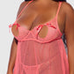 PORTIA SWISS DOT BABYDOLL & G-STRING SET