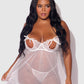 PORTIA SWISS DOT BABYDOLL & G-STRING SET