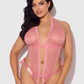 KIKI LACE & SATIN DROP OFF TEDDY