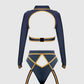 FLYING HIGH PILOT BRA TOP, HIWAIST PANTY & HAT SET