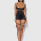 IRYNA SILKY MICRO & ROPE OPEN BACK CHEMISE & G-STRING SET