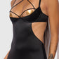 IRYNA SILKY MICRO & ROPE OPEN BACK CHEMISE & G-STRING SET