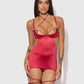 IRYNA SILKY MICRO & ROPE OPEN BACK CHEMISE & G-STRING SET