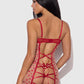 ANGELINA LIPS EMBROIDERY BOW BACK CHEMISE SET