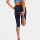 Wi-Thi Mid-Rise Pocketed Crop Legging – Night Swim Navy
