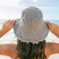 Frayed Edge Canvas Bucket Hat