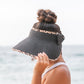 Leopard Trim Foldable Bow Visors