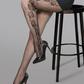 Elegant Rose Embroidered Tights