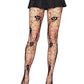 Artistic Skull Fishnet Tights
