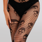 Dark Skull Mesh Tights