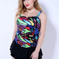 One Piece Colorful Swimsuit Dress