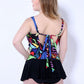 One Piece Colorful Swimsuit Dress