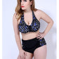 Polka Dot High Waist Swimwear