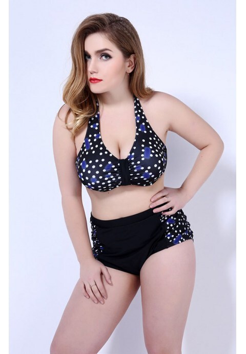Polka Dot High Waist Swimwear